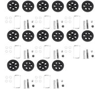 Akfldms 60x13mm Set of 16 Luggage Wheel Suitcase Replacement Wheels,Luggage Suitcase PU Swivel Caster Wheels Bearings A