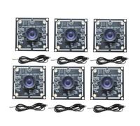 Akfldms 6PCS 100 Degree Camera Module 1MP OV9732 1280x720 30fps USB Camera Module Drive Free with 1.5M Cable for WinXP/7/8/10