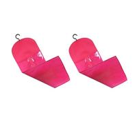 Akfldms 6PCS Hair Extension Holder Wig Storage for Multiple Wigs Holder Wig Bags with Hanger Hair Extension Storage Rose Red