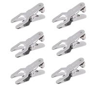 Akfldms 6PCS Lab Clamp, Stainless Steel Pinch Clamp Beaker Holder Flask Clamp Metal Lab Clamp Spherical Joint Clamp Model 18