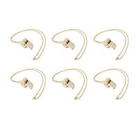 Akfldms 6X Whistle, Metal Crystal Rhinestone Whistle, Shining Whistle with Keychain for Referees, Coaches, Teachers