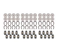 Akfldms 72Pcs Western Theme PartyDecorations Cowboy Table Centerpieces Lucky Horseshoe Mini Lanterns Wooden Four Wheel Crafts