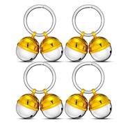 Akfldms 8 Pack Extra Loud Cat & Dog Bells, Brass Dog Collar Bell Pet Tracker, Protect Wildlife, for Various Deaf or Elderly Pets