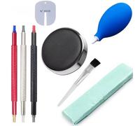 Akfldms 8pcs Watch Dust Air Blower Pump Cleaning Wristwatch Parts Cleaner Brush Tool Cleaning Suit Watch Repair Tool Care Kit