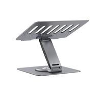 Akfldms 9-In-1 Desk Laptop Stand with Docking Station(3 USB3.0 Ports), 360° Rotation, 4K 60Hz Support, 100W PD Charging for PC Laptop