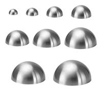 Akfldms 9 Sizes Stainless Steel Half Round Pottery Molds Ceramic Top Tool,Pottery Plate Tool for Making Pottery Bowls and Plates