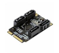 Akfldms E PCI Express Mini PCI-E PCI Express Expansion Card PCI-E Adapter PCI-E to4 Ports 3.0 ESATA PCIE SATA3 6Gbps