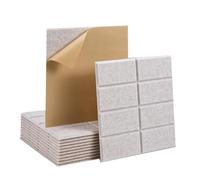 Akfldms Acoustic Foam Acoustic Panels Self-Adhesive for Walls, Door, Ceiling, Camel