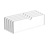 Akfldms Acrylic Wall Name Plate Holder 5 Pack, Clear Sign Holder Frame with Adhesive Tapes for Door Plates in for Office, Home