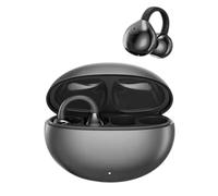 Akfldms AI Translator Earbuds AI Translator Headphone Real Time Translation Earbuds 144 Languages Open-Ear Clip-on Design for Travel, Business Deep Gray