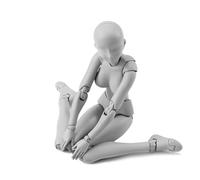 Akfldms Artists Manikin for Painting for Sketching Tool Small Drawing Figure Models, Art Mannequin Figures Supplies Gray, Female
