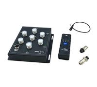 Akfldms AT16 6-Way Coaxial Remote Antenna Switch High Power 800W PEP for Base Station/Handheld Radios 1.8MHz-55MHz