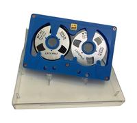 Akfldms Audio Reel 50 Minutes Blank Tape Double Sided Metal Reel Cassette Retro Hollow Case for Recording