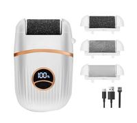 Akfldms Automatic Callus Remover for Feet,Rechargeable Pedicure Tools for Feet, Electric Foot Callus Remover with 3 Roller Heads