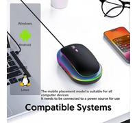 Akfldms Automatic Virtual Mouse Mover Movement for Computer Laptop Mouse Jiggler with On/OFF Switch Awakening Feature Black