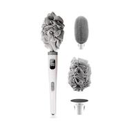 Akfldms Back Scrubber Electric Body Brush-Rechargeable, Waterproof, 2-Speed Adjustable with Replaceable Heads for Shower