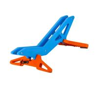 Akfldms Bicycle Stand Universal Floor Bicycle Stands Adjustable Wheelie Bike Display Shelf for Indoor Outdoor Blue+Orange