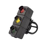 Akfldms Bicycle Taillight 3 LED Traffic Creativity Light Safety Warning for Cycling Accessories Easy Installation