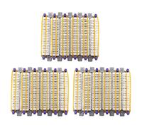 Akfldms Big Size 72Pcs Salon Nylon Hook & Loop Hair Rollers Set Hair Root Perm Rods Bars Curlers with Clips & Rubber Bands