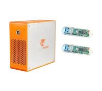 Akfldms Bitcoin Solo Miner with 11MH/S Hashrate and 2USB Interfaces, UK Plug Crypto Mining Machine