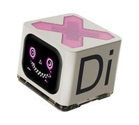 Akfldms Bluetooth Enabled Digital Alarm Clock Portable Touch Screen Metal Design Rechargeable Mini Speaker for Home White