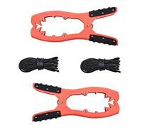Akfldms Boat Kayak Anchor- Kayak Canoe Equipment Accessories Brush Clamp Anchor with Teeth for Fishing Boating Camping - 2 Pack