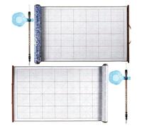 Akfldms Calligraphy Practice Set 6 Pcs with Brush Pen Plastic Dish Calligraphy Cloth Gift for Beginners Home School