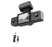 Akfldms Car Dash Cam Video Recorder 3 Lens 24H Parking Monitor Rear View 3 Channel 1080P HD Dash Cam