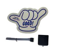 Akfldms Car Electric LED Car Sticker Good Safety Signs Trim Sticker Blue Light Up Windshield Sticker Car Window Trim Replacement Parts Accessories