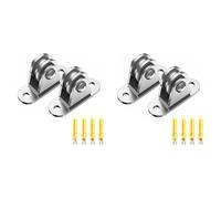 Akfldms Carbon Steel Pulley Block, Small Pulley Block Silent Pulley, Material Handling and DIY Kits Moving, 4PCS