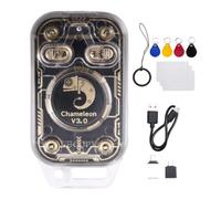 Akfldms Chameleon V3.0 125K 13.56Mhz RFID Smart Chip Reader Emulator NFC ID IC Read Write Tag Copyer+ 4XUID Keychain/3XCUID Card
