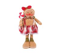 Akfldms Christmas Gingerbread Figure Series Cloth Long Legs Window Decoration Christmas Tree Decor Christmas (F)