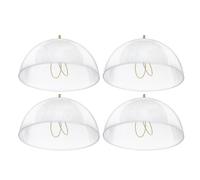 Akfldms Clip on Lamp Shades 4-Pack, Light Covers for A Type Bulb- 8" Dia X 4 1/4" Height for Deco Style for Decorative Exposed Bulbs Bare
