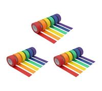 Akfldms Colored Masking Tape,Colored Painters Tape - 18 Different Color Rolls - Masking Tape 1 Inch x 13 Yards (2.4cm x 12M)
