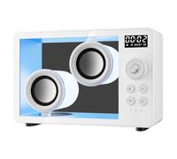 Akfldms Colorful Atmosphere Light Portable Transparent Bluetooth Speaker Wireless Hifi Sound Soundbar Music Box