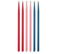 Akfldms Colorful Maple Wood Drumsticks 3 Pair for Kids Toddler Drum Sticks Percussion Accessories Musical Instrument