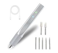 Akfldms Cordless Engraving Pen with 7 Drill Bits USB Rechargeable Electric Cordless Rotary Tool for Jewelry Wood Glass Stone