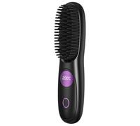 Akfldms Cordless Hair Straightener Brush Portable Straightener Brush with 3 Temperature LED Display Brush for Travel