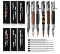 Akfldms Decor Gift Bolt Action Ballpoint Pen Gift Box with Black Ink Refills for Father' S Day Thanksgiving Day Christmas