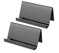 Akfldms Desktop Business Card Holder 2 Pieces Business Card Stand Desktop Name Card Holders Business Office