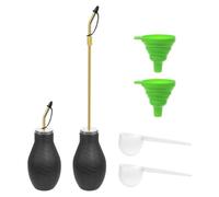 Akfldms Diatomaceous Earth Powder Duster, Garden Powder Applicator with Long Brass Sprayer, Bulb Duster Sprayer