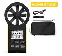 Akfldms Digital Handheld Rechargeable Anemometer Smart Touch Wind Speed Meter Portable CFM Wind Speed Gauge for Air Velocity Detection