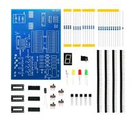 Akfldms Digital Integrated Circuit Experimental Board for Kids DIY Electronic Kit Technology Practice Welding Part Set