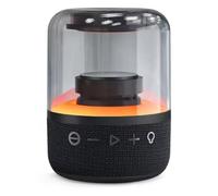 Akfldms Digital Music Player Ambient Light Audio Bluetooth Speakers with Transparent Effect Ornaments Black