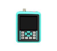 Akfldms Digital Oscilloscope Handheld Compact Digital Oscilloscope Supports 120MHz Analog Bandwidth with Signal Generator for 500M Sampling Cyan