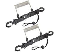 Akfldms Diving Camera Lost Hand Rope TPU Spring Steel Wire Anti-Lost Rope with Quick Release Buckles on Both Ends Color As Shown