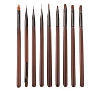 Akfldms DIY Brush Nail Acrylic Drawing Brush Nail Art Design Pen Painting Tools Nail Extension Gel Brush