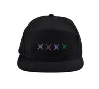 Akfldms DIY LED Light Display Screen Smart Matrix Hat APP Controlled Display Signs Caps Bluetooth Baseball Hat