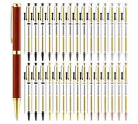 Akfldms DIY Making Wood Turning Twist Pen Kit 30 Pcs Slimline Pen Kit with Refill Lathe Turning Supplies Supplies