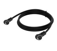 Akfldms Double Bend Mini DIN 9Pin Male to Male TV Audio Cable 9-Core S Terminal Cable S-Video 1.8m